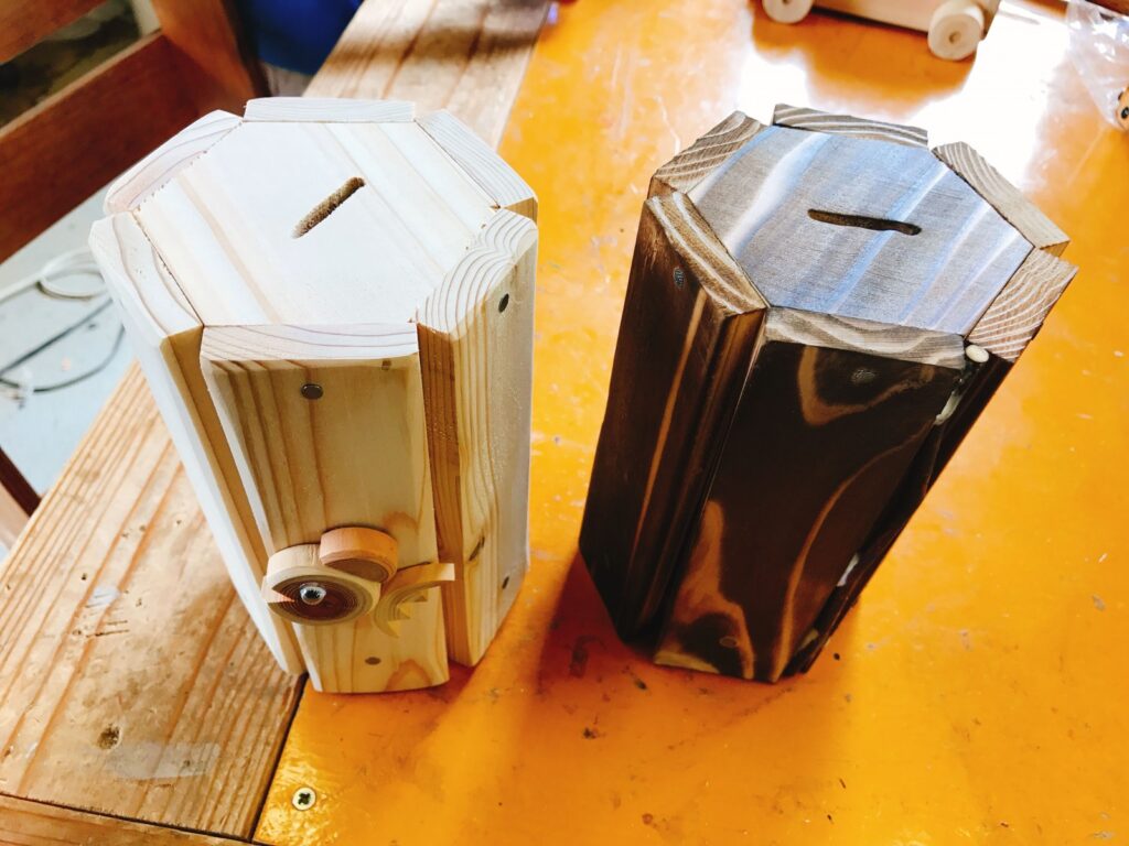 焼杉シリーズ(貯金箱)